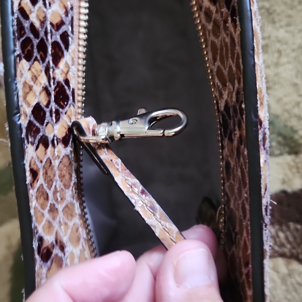 Michael Kors snakeskin pattern leather purse - Picture 11 of 12